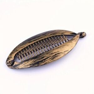 Brown Banana Hair Comb Clip